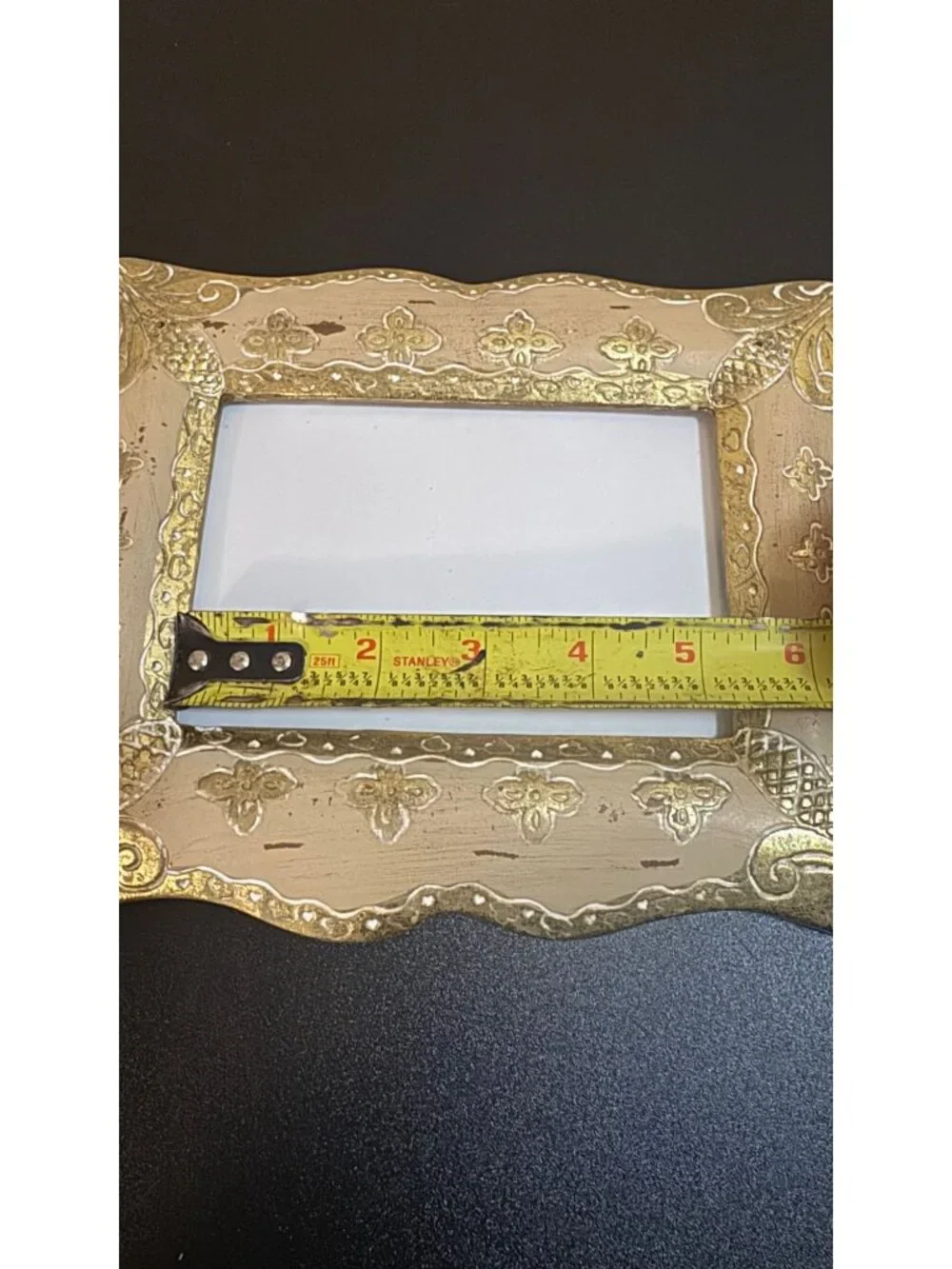 Italian Baroque Style Argento SC by Sicura Inc 4x6 inch Picture Frame